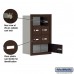 Salsbury Cell Phone Storage Locker - 4 Door High Unit (8 Inch Deep Compartments) - 6 A Doors and 1 B Door - Bronze - Recessed Mounted - Master Keyed Locks  19048-07ZRK